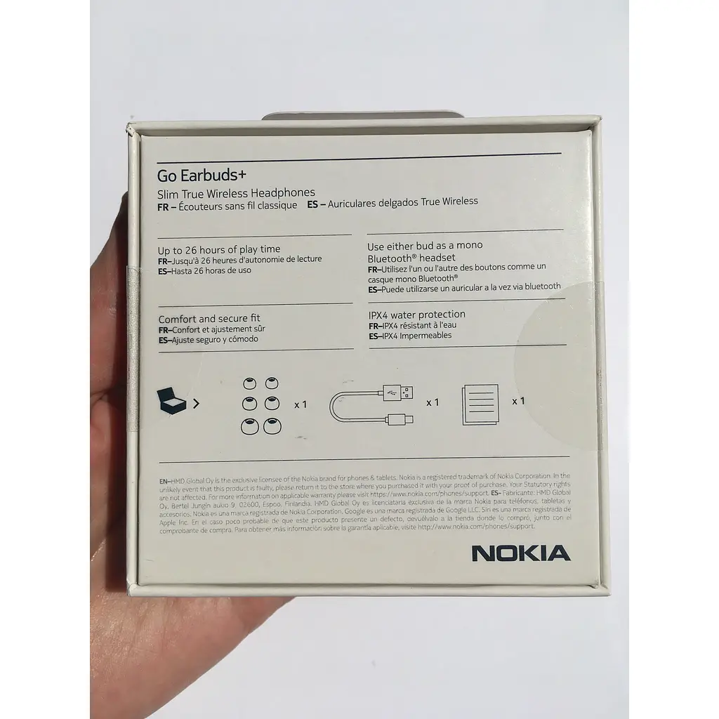 Навушники гарнітура бездротові Nokia Go Earbuds+ TWS-201 ENC Black 8Р00000142 - фото 10
