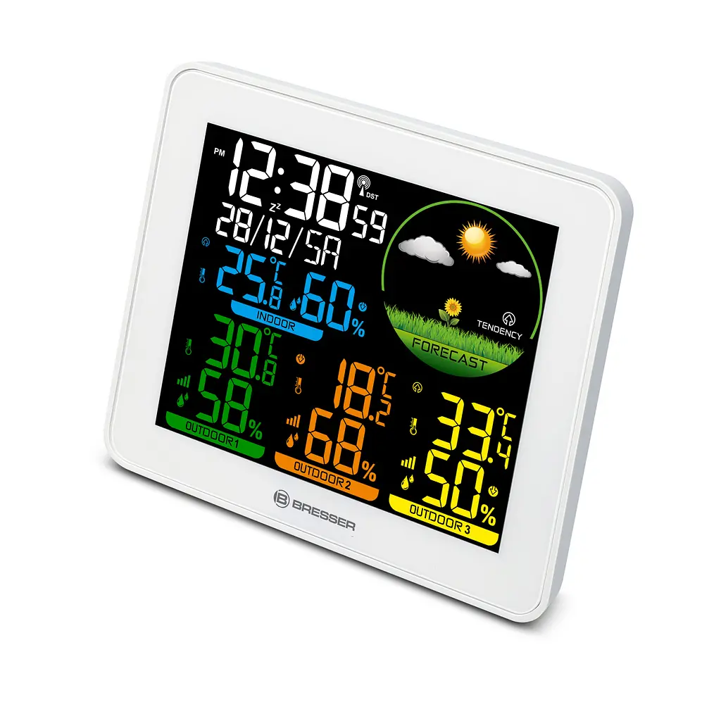 Метеостанція Bresser Colour Weather Station with 3 Sensors (9600028/13452) - фото 3
