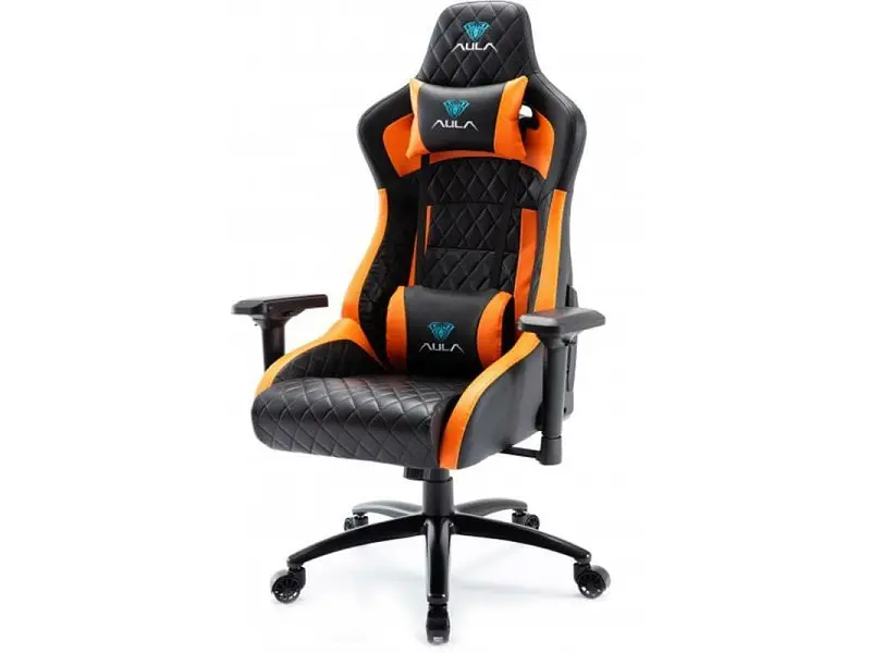 Комп'ютерне крісло для геймера Aula F1031 Black/Orange (6948391286211) - фото 2