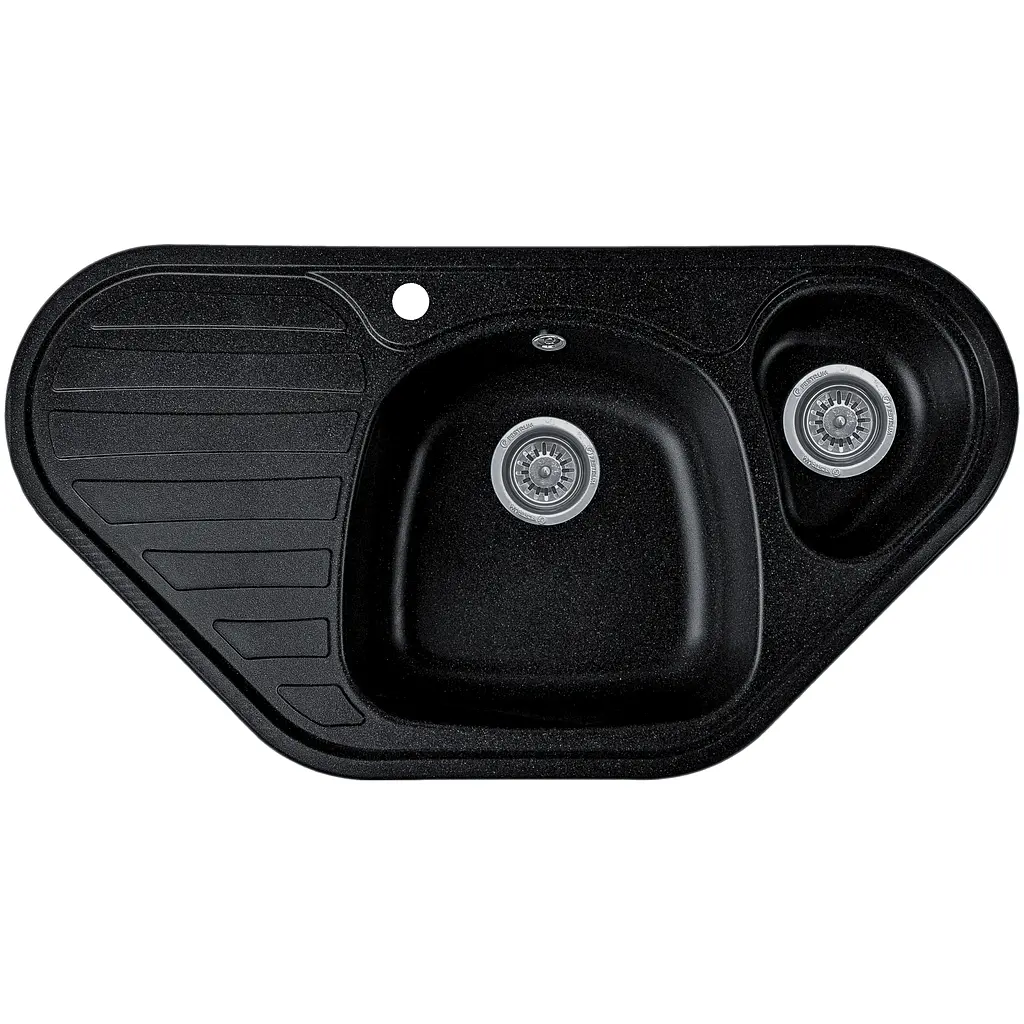 Мойка кухонная Valetti 20N гранитная 950х500 мм черная - фото 3