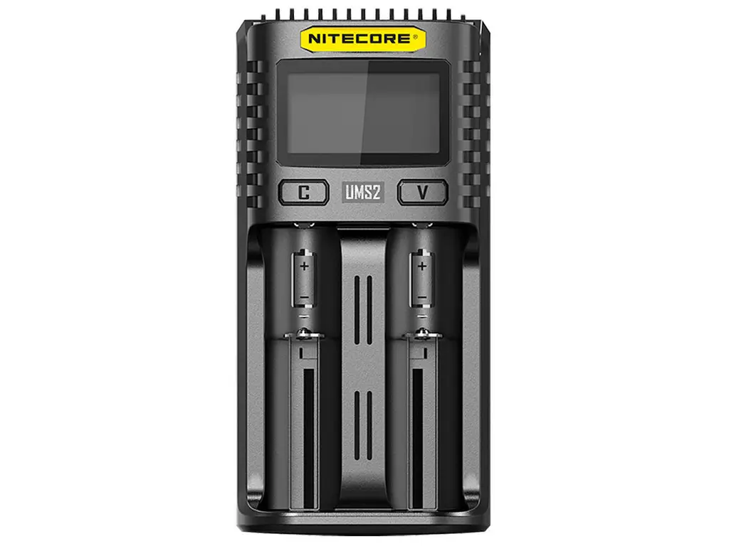 Універсальний зарядний пристрій Nitecore UMS2 для акумуляторів 2 каналу (Ni-Mh, Li-Ion, IMR, LiFePO4) - фото 2