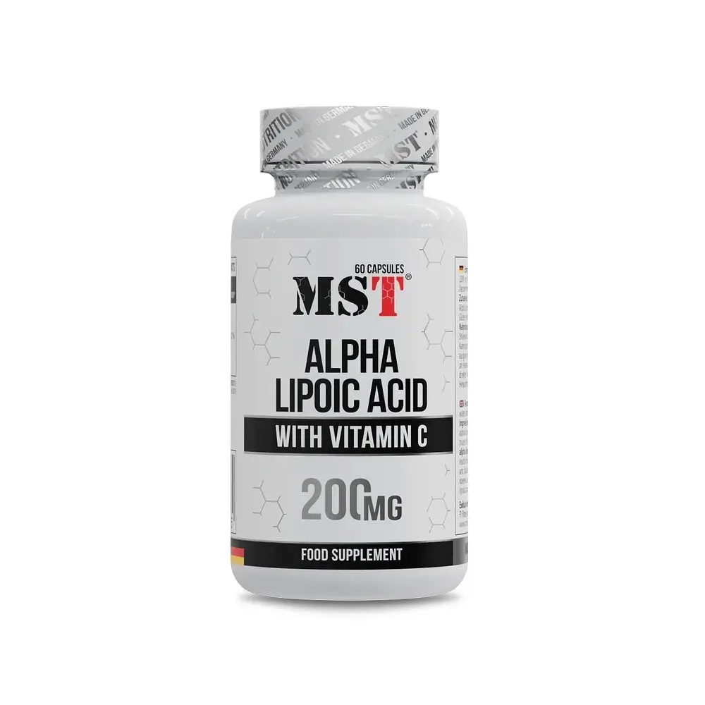 Альфа-ліпоєва кислота MST Nutrition Alpha Lipoic Acid, 60 капсул з вітаміном С
