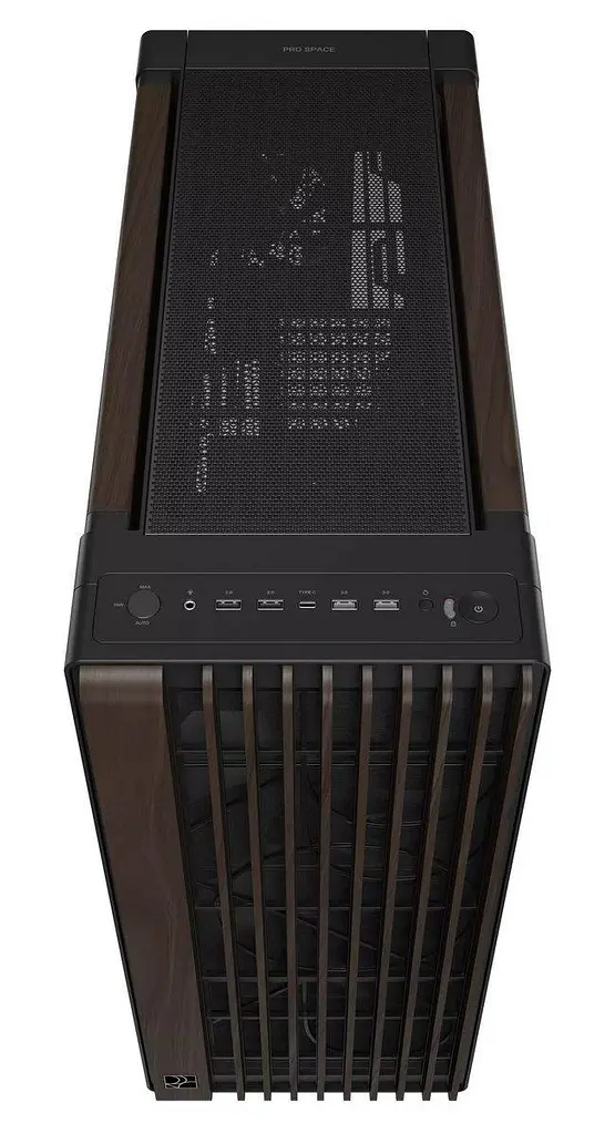 Корпус ASUS ProArt PA602 Walnut Wood Edition - Metal Panel без БЖ Modern Black (90DC00J0-B09040) Без БП - фото 12