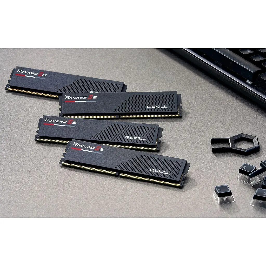 Модуль памяти DDR5 G.Skill Ripjaws S5 2x16GB 5600MHz Black  [F5-5600J4040C16GX2-RS5K] [148697] - фото 6