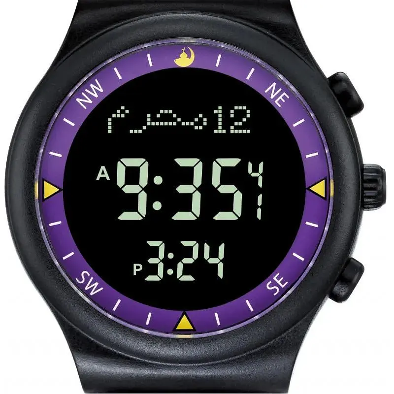 Спортивний годинник Al-Harameen HA-6506B (Purple Black) - фото 2