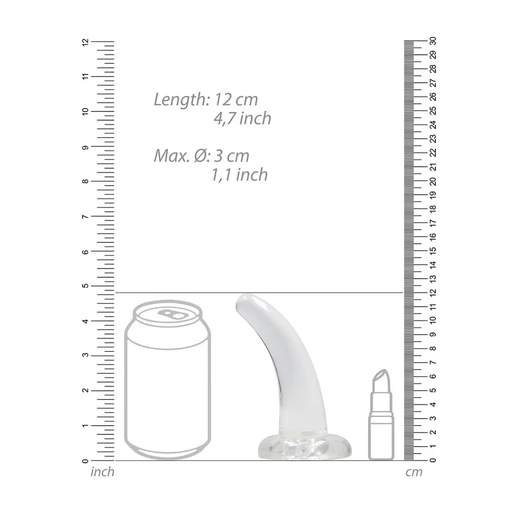 Фаллоимитатор Realrock Crystal Clear Dildo 5" 11.5 см прозрачный - фото 4