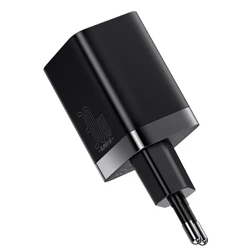 Сетевого зарядного пристрою Baseus Super Si Pro Quick Charger C+U 30W EU чорний CCSUPP-E01 - фото 6