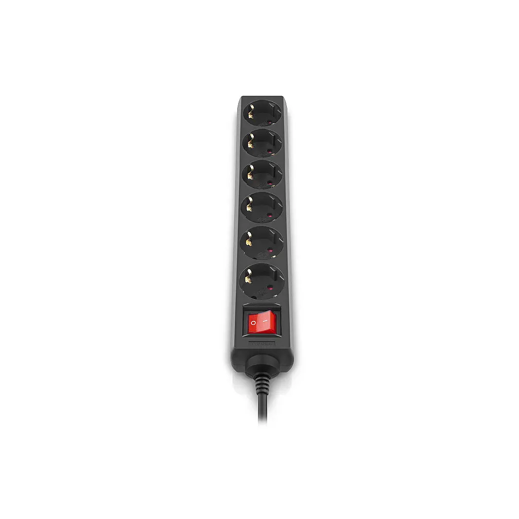 Мережевий фільтр живлення REAL-EL RS-6 Protect M 5m, black (EL122300036) - фото 4