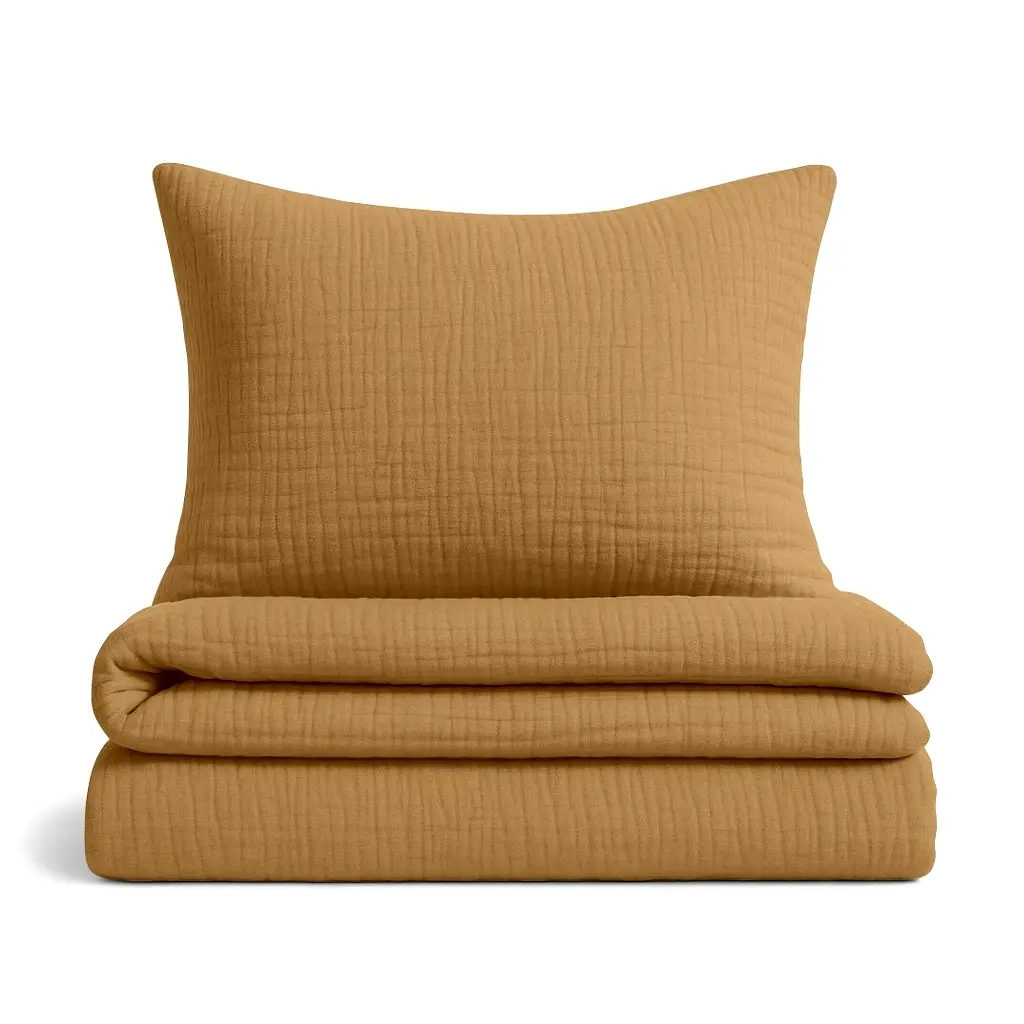 Дитяча постіль Cosas Mustard без простирадла муслін 110х140 см (Set_Muslin_08Mustard_140_2)
