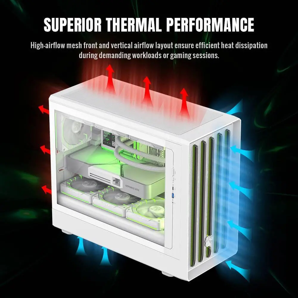 Корпус GameMax CLAW 360 WH RGB White (Claw 360 WH) - фото 11