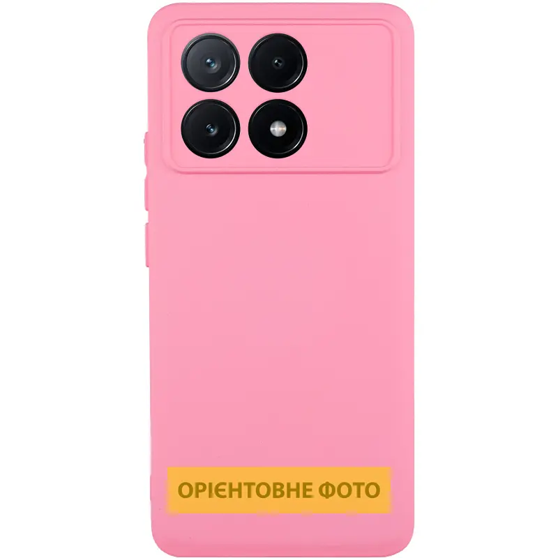 Чохол TPU GETMAN Liquid Silk Full Camera для Motorola Moto G15 4G / G15 Power / G17 / G17 Power Рожевий / Pink