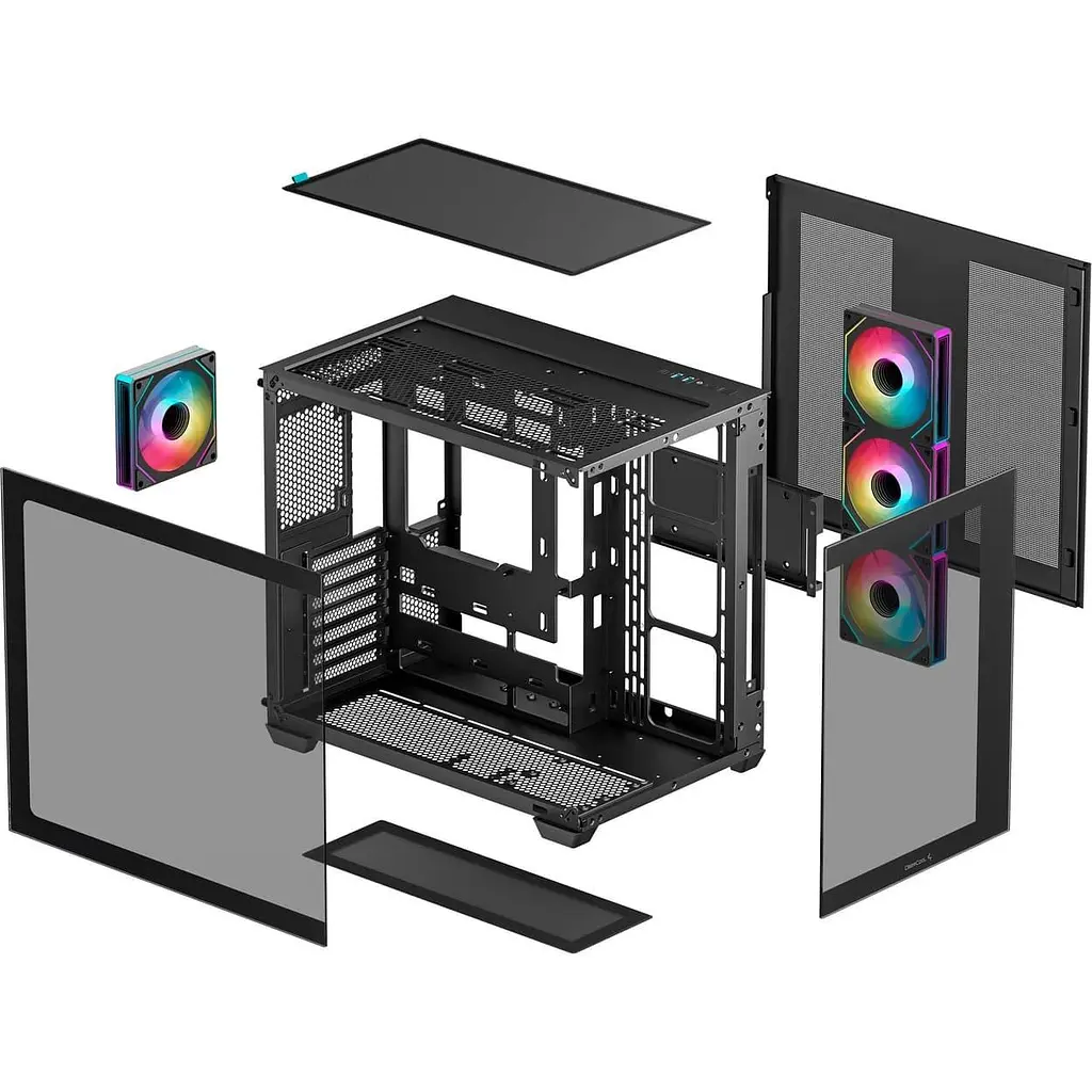 Корпус Deepcool CG530 4F Tempered Glass без БП Black (R-CG530-BKADA4-G-1) - фото 8