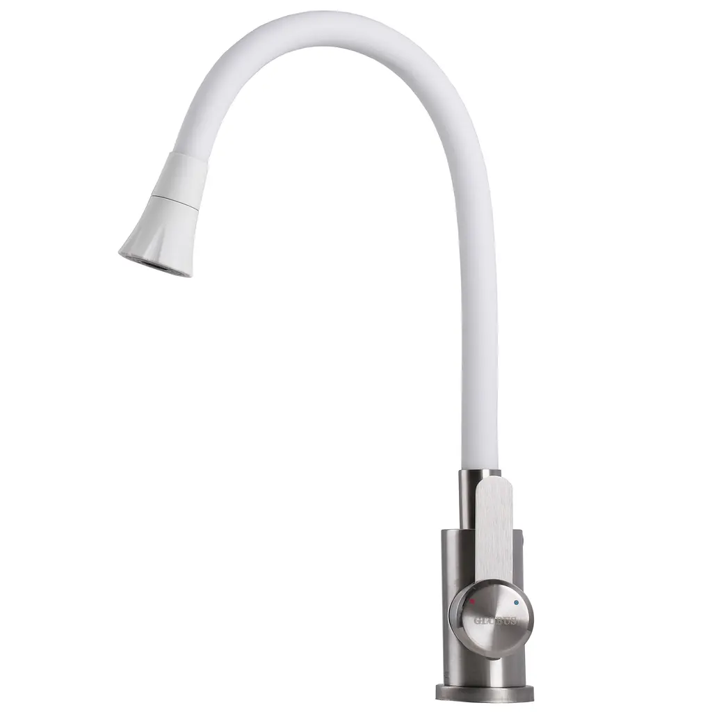 Змішувач для кухні Globus Lux WIEN SBT2-203SA-W07 Білий - фото 5