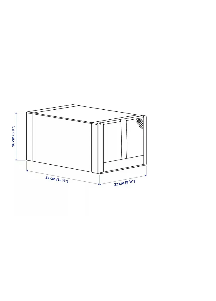 Контейнери для зберігання взуття IKEA 4 шт 22×34×16 см складні органайзери - фото 3