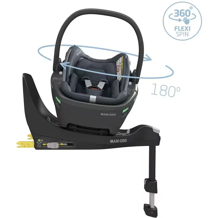 Автокресло Maxi-Cosi Coral 360 Essential Black, Black Shell (8559672111) - фото 4