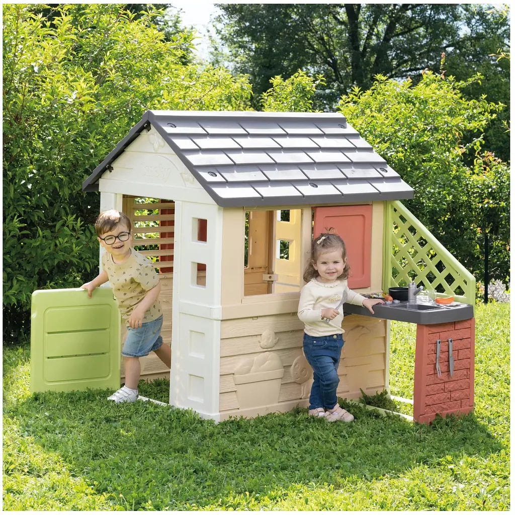 Будинок Smoby Life Сонячний з літньою кухнею 145х110х127 см (7600810739) - фото 6