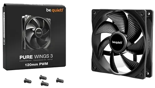 Вентилятор 120 мм, Pure Wings 3, Black, 120х120х25 мм be quiet! teh0028708 - фото 3