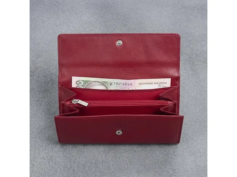 Портмоне-клатч унісекс із натуральної шкіри Cortina 5073 rosso червоне 19×12 см TONY PEROTTI acs0032615 - фото 6