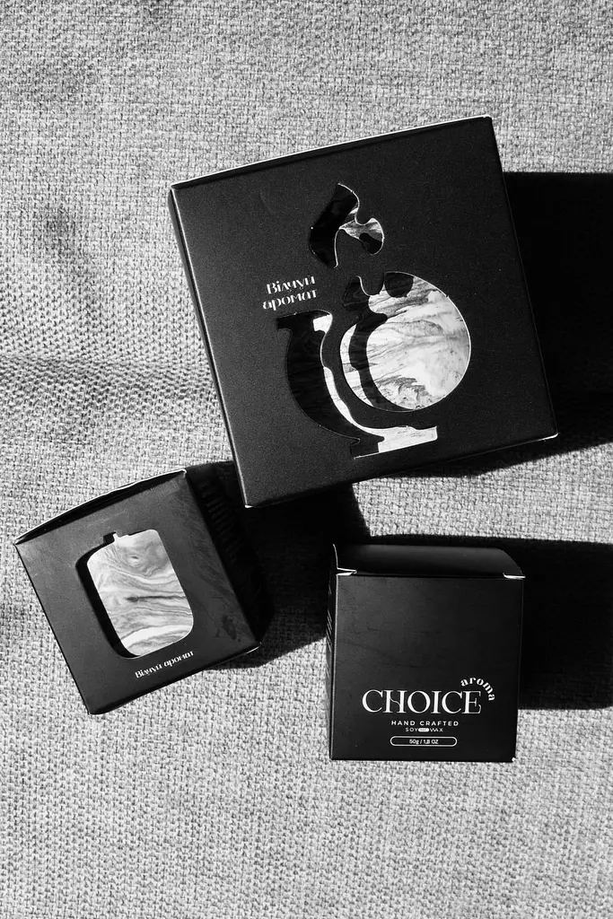 Парфумована свічка Choice Aroma Barbe à Papa мармур 50 г - фото 8