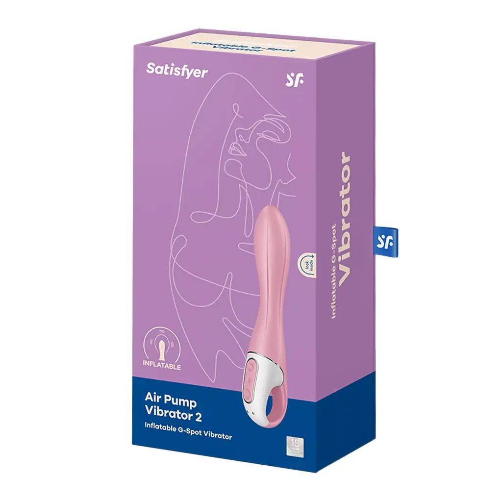 Вібратор Satisfyer Air Pump Vibrator 2 Надувний для оргазму, 20.9х3.8 см рожевий - фото 6
