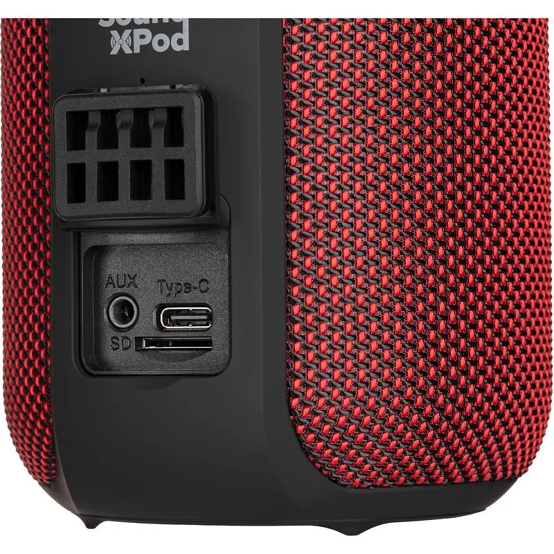 Портативна акустика 2E SoundXPod TWS MP3 Wireless Waterproof Red (2E-BSSXPWRD) - фото 6