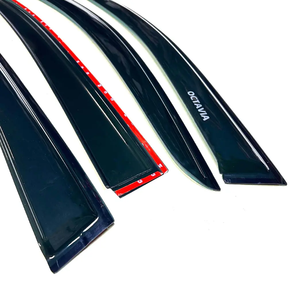 Дефлектори вікон вітровики для Skoda Octavia A5 2004-2014 Liftback Хетчбек Гнучкі (Acrylic) - фото 2