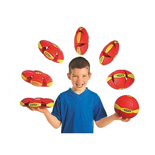 Літаючий м'яч трансформер LED фрісбі тарілка Blast Ball disk червоний - фото 4