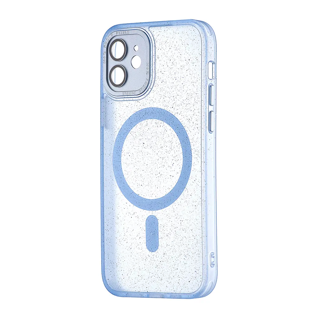Чохол Splatter with MagSafe Protected Camera iPhone 12 Light Blue
