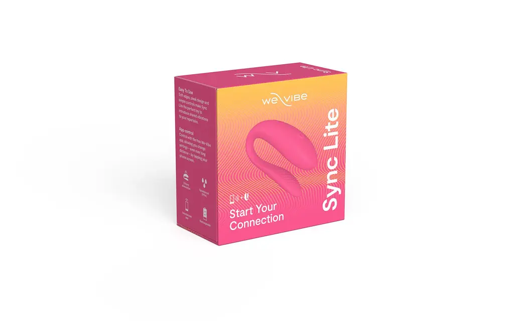 Смарт-вібратор для пар We-Vibe Sync Lite Pink, 10 віброрежимів, можна поєднувати з проникним сексом - фото 9