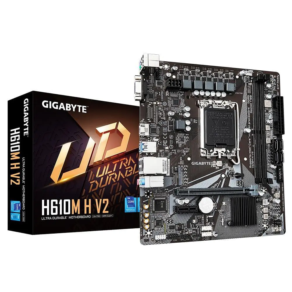 Материнська плата GIGABYTE H610M H V2 (H610M H V2) (Socket 1700, Intel H610, Micro-ATX) - фото 4