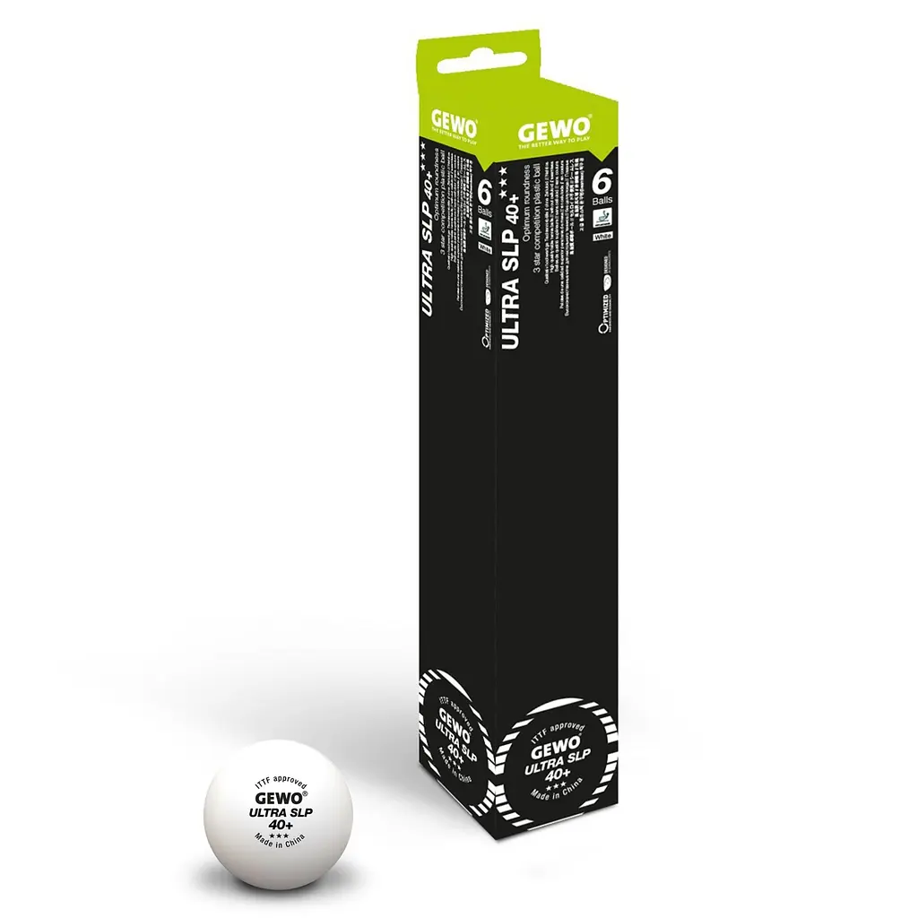 Мячи для настольного тенниса Gewo Ultra SLP 40+ ITTF 6 шт. (81351200) - фото 2