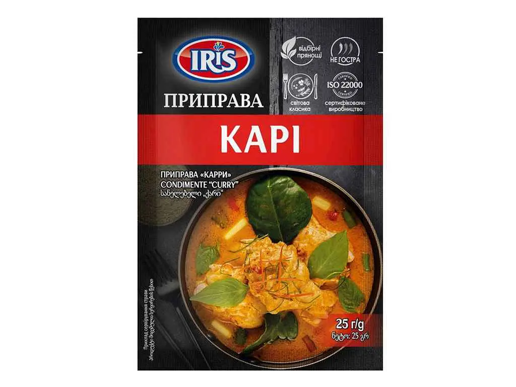 Приправа IRIS 25 г карі