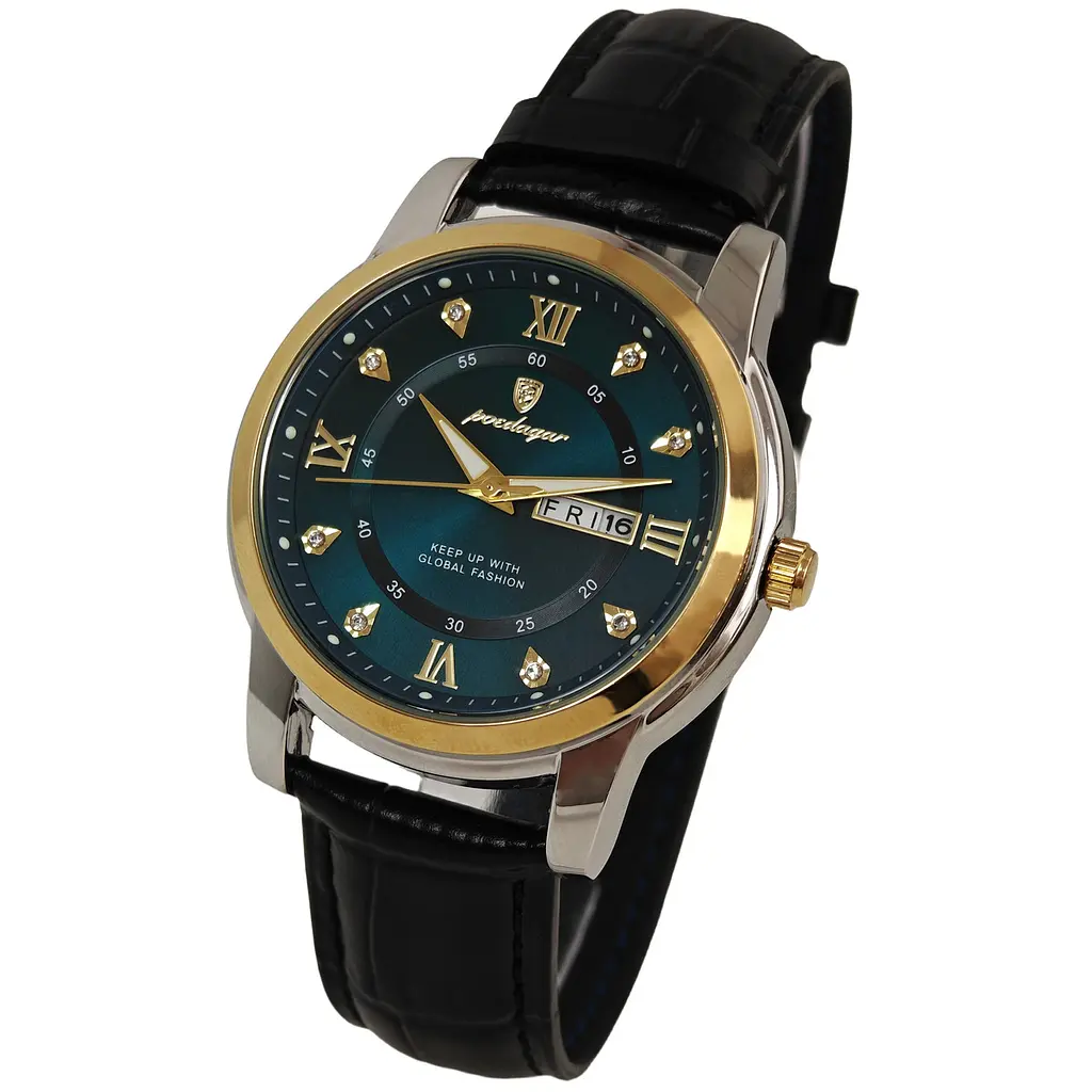 Годинник Poedagar Unique Men Leather Deluxe, 2 ремешка - фото 7