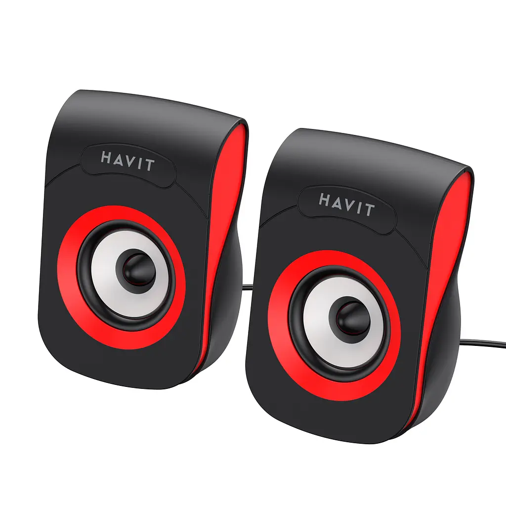 Стерео колонки HAVIT SK599 USB 6W Black/Red HAVIT (24164-000) - фото 5