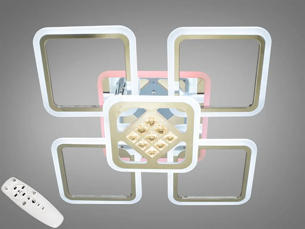 Світлодіодна люстра Diasha A8190/4+1HR LED 3color dimmer - фото 2