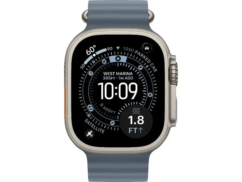 Смарт-годинник Apple Watch Ultra 3 GPS + Cellular 49mm Natural Tit. Case w. Anchor Blue Ocean Band (MEWH4) - фото 2