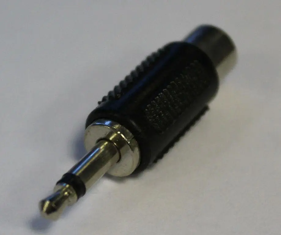 Адаптер TCOM Jack 3.5 штекер RCA гнездо моно - фото 2
