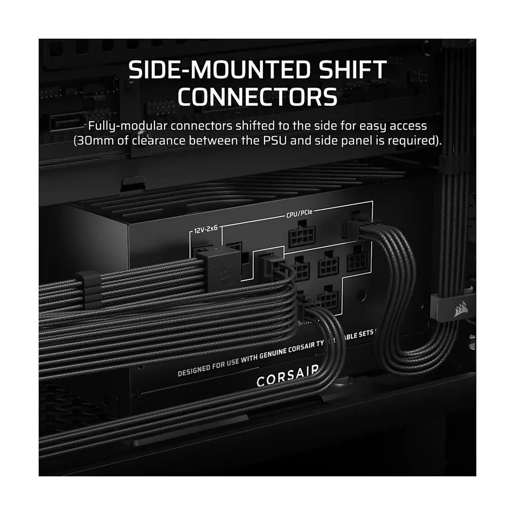 Блок живлення Corsair 750W RM750x Shift ATX 3.1 (CP-9020298-EU) - фото 7