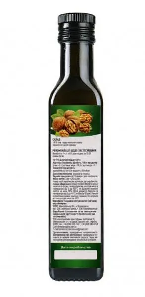Олія волоського горіха (250 ml) "Біорозторопша" - фото 2