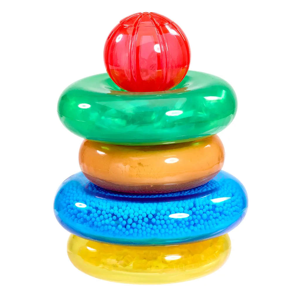 Сенсорний конструктор Jelly Blox серії Lil Jellies Пірамідка-кольоринка (937837) - фото 3