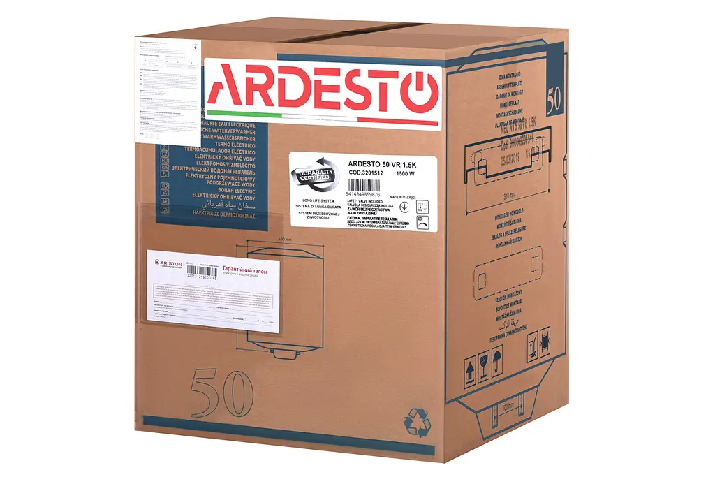 Водонагреватель электрический Ardesto EWH-50ACWMI (3201512) - фото 10