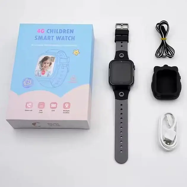 Детские смарт-часы Smart Baby Watch D38-X3 с SIM картой GPS прослушиванием видеозвонком 4G Play Market Розовый - фото 5