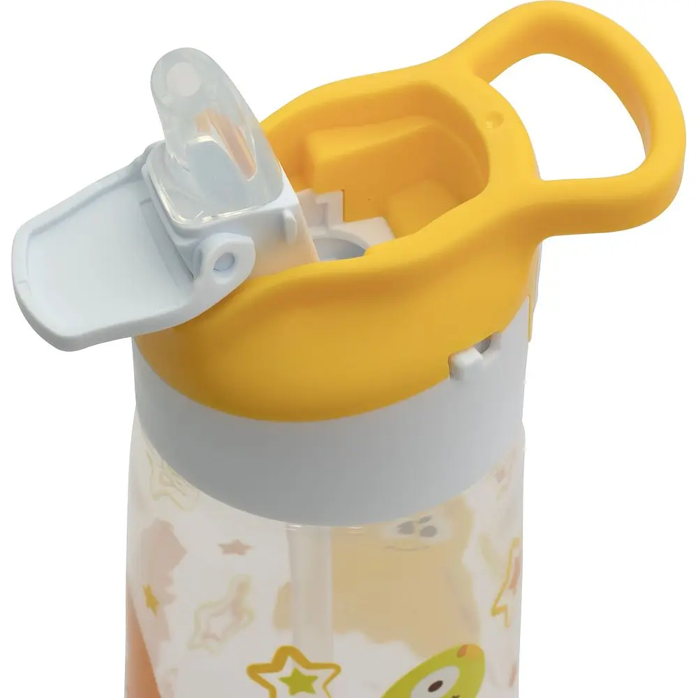 Поїльник Baby Team з силіконовою трубочкою жовтий 450 мл - фото 3