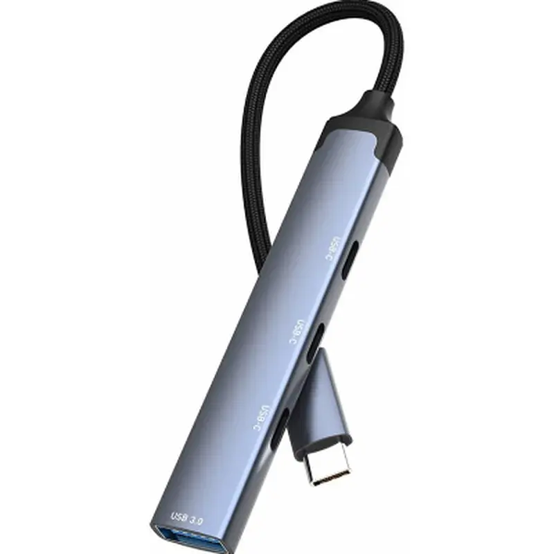 Концентратор ColorWay USB-C 4-in-1 USB-C2.0х3/USB3.0 (CW-HUB07) - фото 2