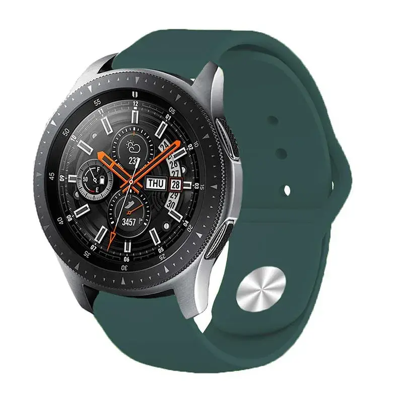 Силіконовий ремінець BeCover для Xiaomi iMi KW66/Mi Watch Color/Haylou LS01/Watch S1 Active Dark-Green (706366) - фото 4