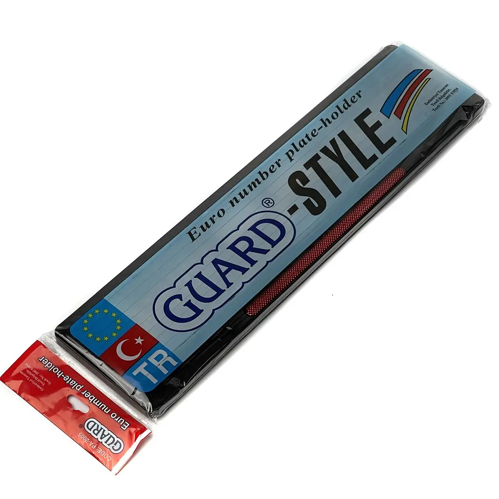 Рамка номера GUARD-Style зі склом червоний катафот 1 шт (SAK 45) - фото 2