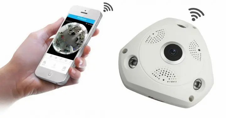 Панорамна Wi-Fi Smart камера V380-V7 із блоком живлення - фото 2