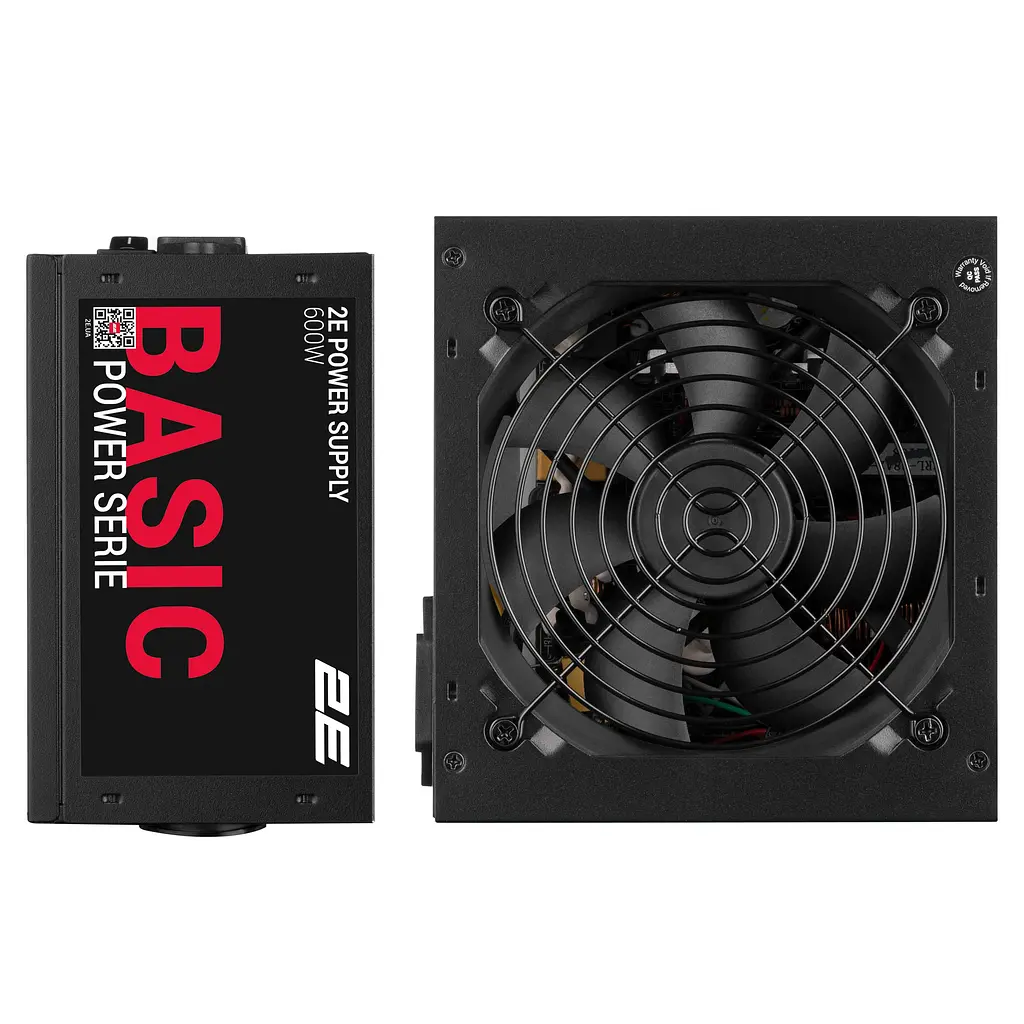 2E Блок живлення Basic Power (600W), 80%, 120мм, 1xMB 24pin(20+4), 1xCPU 8pin(4+4), 3xMolex, 4xSATA, 2xPCIe 8pin(6+2) - фото 2