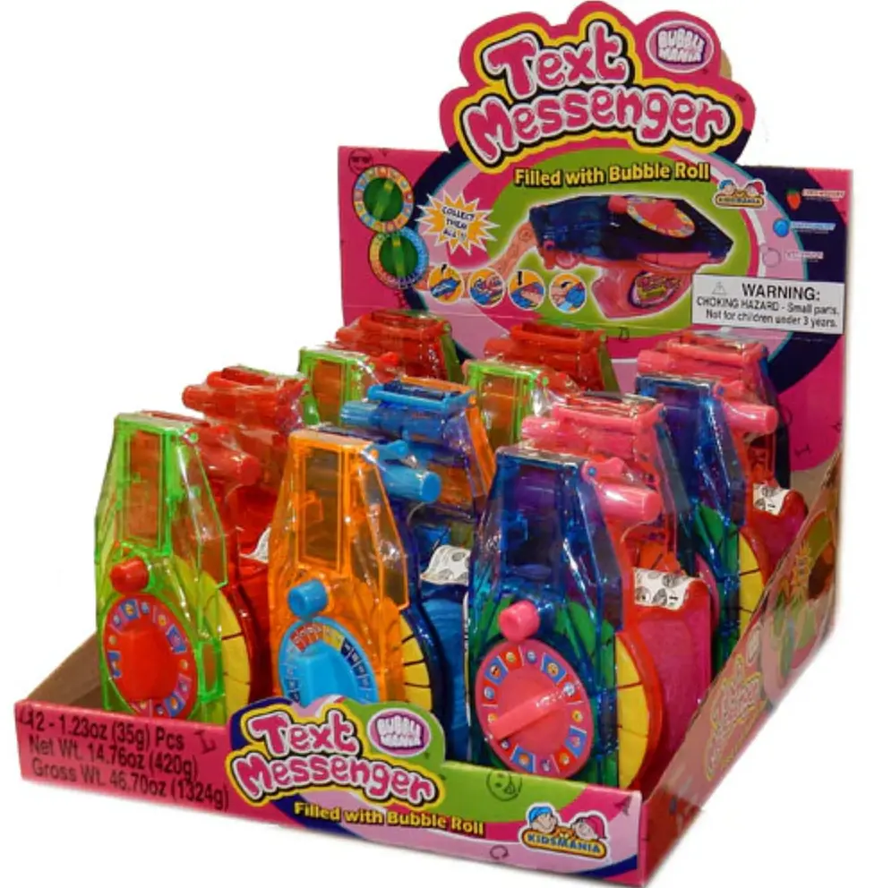 Жувальна гумка з диспенсером Bubble Mania Text Messenger Bubble Gum 35г - фото 6
