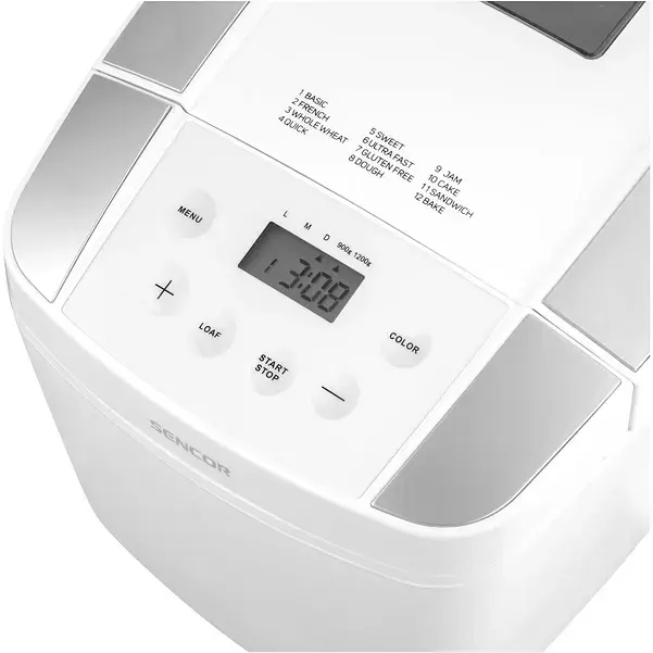 Хлебопечка Sencor 800 Вт белая (SBR0770WH) - фото 5